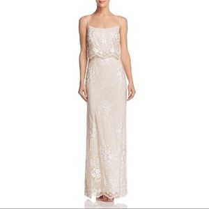 Adrianna Papell Pearl Sequin Popover Dress